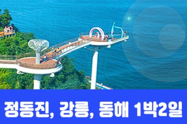 [수도권,충청권,경상권] [동해해변열차] 강릉 / 정동진(1박2일) [청량리역,대전역,동대구역,포항역,부전역,셈텀역,북울상역,경주역]